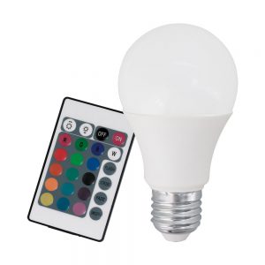 Bec dimabil cu telecomanda EGLO 10107 - LED E27 9W 806lm 3000K D60mm - RGB si lumina calda
