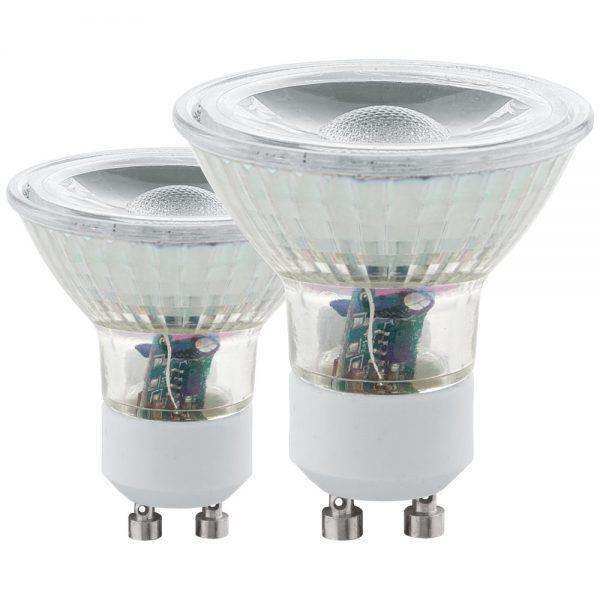 Set becuri EGLO 11475 - LED GU10 2X3.3W 240lm 3000K D50mm - Lumina calda