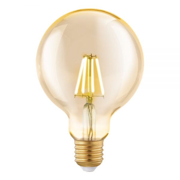 Bec EGLO 11522 - LED E27 4W 330lm 2200K D95mm - Lumina calda - Chihlimbar