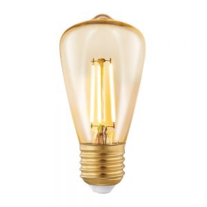 Bec EGLO 11553 - LED E27 3.5W 220lm 2200K D48mm - Lumina calda - Chihlimbar