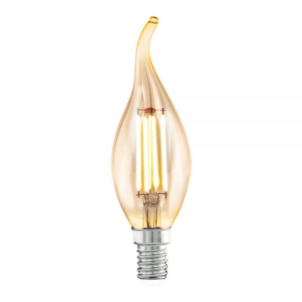 Bec EGLO 11559 - LED E14 4W 220lm 2200K D35mm - Lumina calda - Chihlimbar