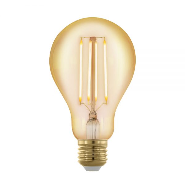 Bec dimabil EGLO 11691 - LED E27 4W 320lm 1700K D75mm - Lumina calda - Chihlimbar