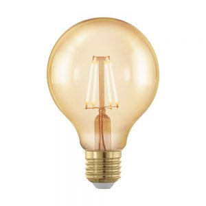 Bec dimabil EGLO 11692 - LED E27 4W 320lm 1700K D80mm - Lumina calda - Chihlimbar