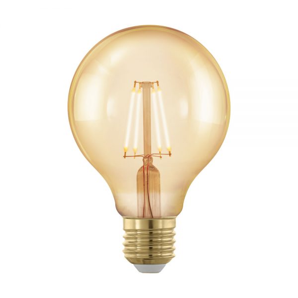 Bec dimabil EGLO 11692 - LED E27 4W 320lm 1700K D80mm - Lumina calda - Chihlimbar