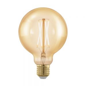 Bec dimabil EGLO 11693 - LED E27 4W 320lm 1700K D95mm - Lumina calda - Chihlimbar