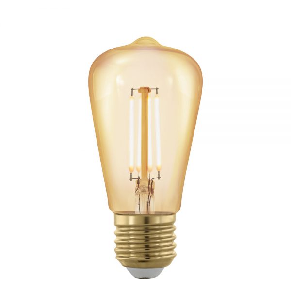 Bec dimabil EGLO 11695 - LED E27 4W 320lm 1700K D48mm - Lumina calda - Chihlimbar
