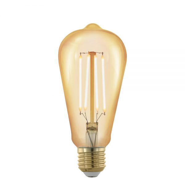 Bec dimabil EGLO 11696 - LED E27 4W 320lm 1700K D64mm - Lumina calda - Chihlimbar