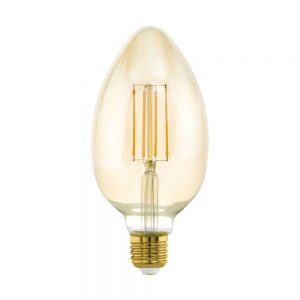 Bec dimabil EGLO 11836 - LED E27 4W 380lm 2200K D80mm - Lumina calda - Chihlimbar