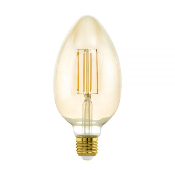 Bec dimabil EGLO 11836 - LED E27 4W 380lm 2200K D80mm - Lumina calda - Chihlimbar