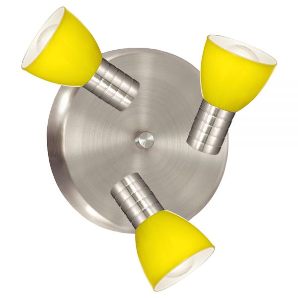 Spoturi iluminat Rondel-3 E14 Nickel-M-Lime-Glz'Prince 2 Eglo 22056
