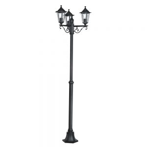 Stalp exterior EGLO LATERNA 4 22145 - E27 3X60W IP44 D550mm - Negru