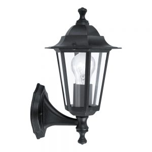 Aplica exterior EGLO LATERNA 4 22468 - E27 1X60W IP44 - Sticla - Negru