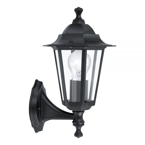 Aplica exterior EGLO LATERNA 4 22468 - E27 1X60W IP44 - Sticla - Negru