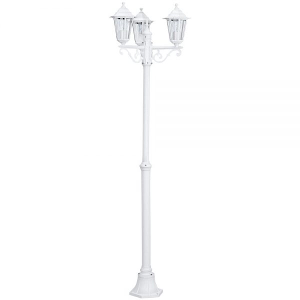 Stalp exterior EGLO LATERNA 5 22996 - E27 3X60W IP44 D535mm - Alb