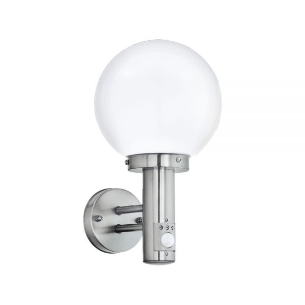 Aplica exterior EGLO NISIA 27126 - E27 1X60W IP44 - Sticla - Inox