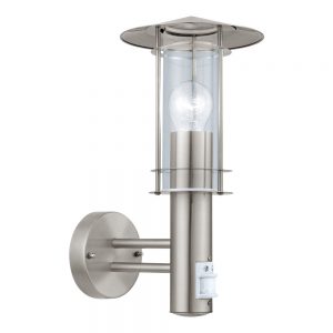 Aplica exterior EGLO LISIO 30185 - E27 1X60W IP44 - Sticla - Inox