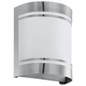 Aplica exterior EGLO CERNO 30191 - E27 1X40W IP44 - Sticla satinata - Inox