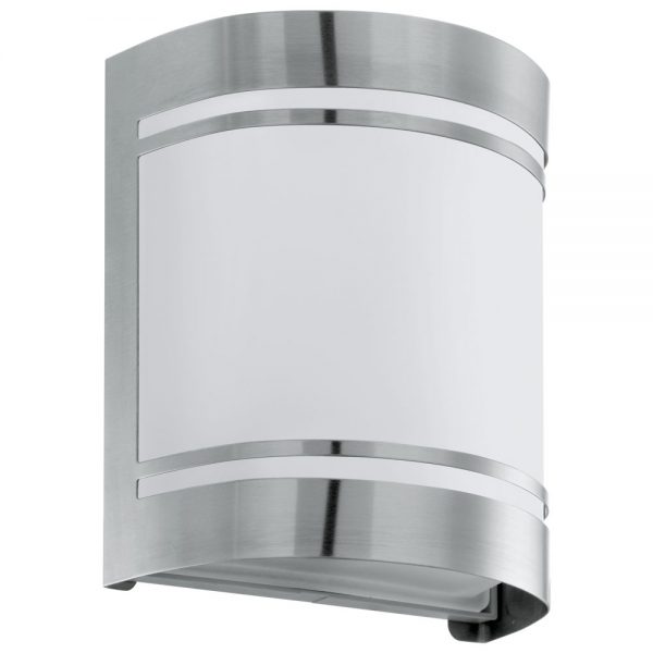Aplica exterior EGLO CERNO 30191 - E27 1X40W IP44 - Sticla satinata - Inox