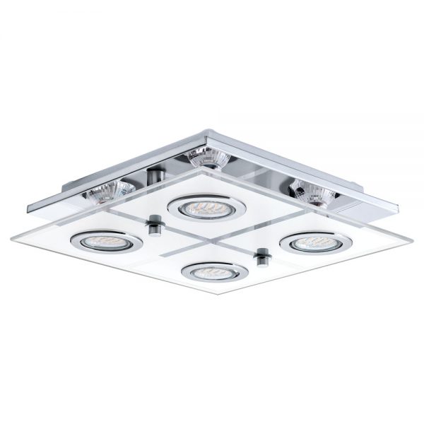 Plafoniera EGLO CABO 30931 - GU10 4X3W - Sticla satinata - Crom