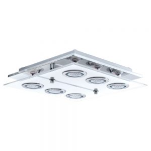 Plafoniera EGLO CABO 30932 - GU10 6X3W - Sticla satinata - Crom