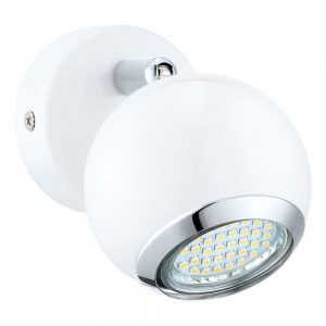Aplica EGLO BIMEDA 31001 - GU10 1X3W 3000K D70mm - Otel - Alb - Crom