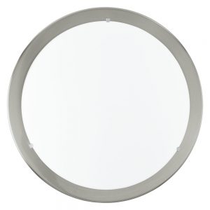 Plafoniera EGLO LED PLANET 31254 - LED 11W 950lm 3000K D290mm - Sticla satinata - Nichel Mat