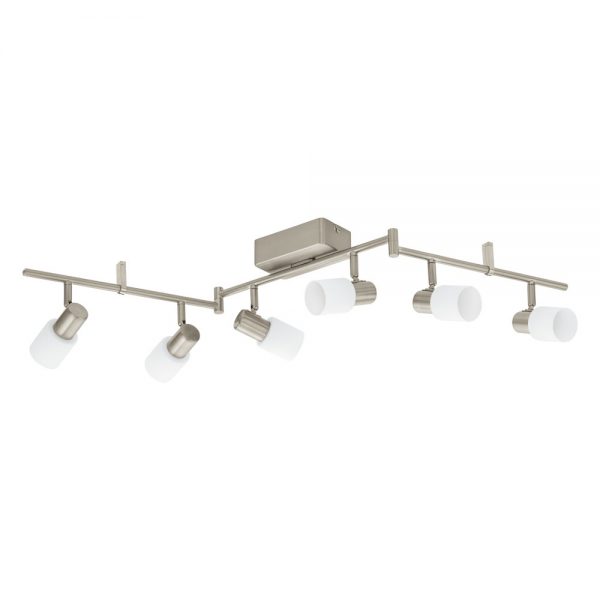 Spoturi iluminat Spot 6X5W Led Nichel Mat-Alb 'Taberno' Eglo 31393