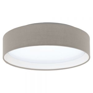 Plafoniera EGLO PASTERI 31589 - LED 11W 950lm 3000K D320mm - Textil - Gri Maroniu