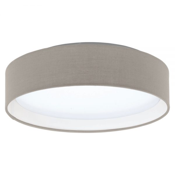 Plafoniera EGLO PASTERI 31589 - LED 11W 950lm 3000K D320mm - Textil - Gri Maroniu