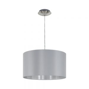 Pendul EGLO MASERLO 31601 - E27 1X60W D380mm - Argintiu - Gri