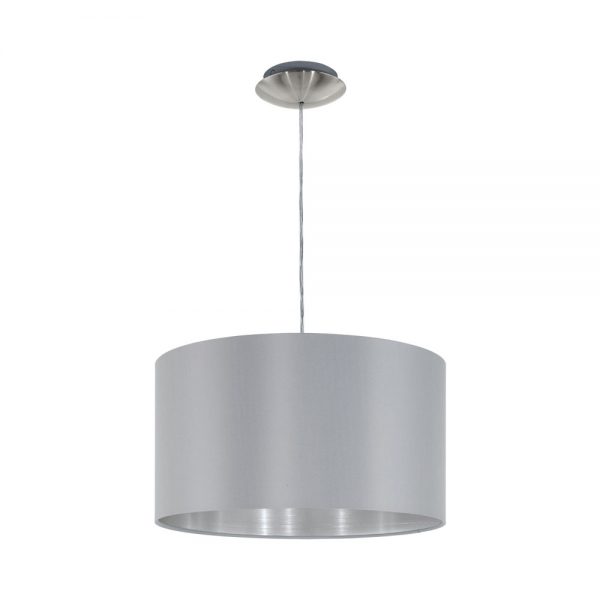 Pendul EGLO MASERLO 31601 - E27 1X60W D380mm - Argintiu - Gri