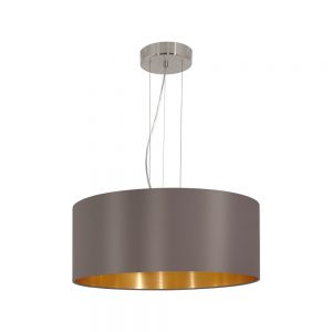 Lustra EGLO MASERLO 31608 - E27 3X60W D530mm - Textil - Auriu - Cappuccino