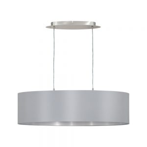 Corpuri de iluminat Lustra 2 Becuri E27 L-780 Nichel Mat-Gri Eglo 31612