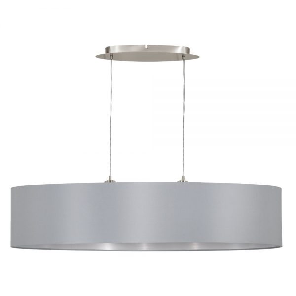 Corpuri de iluminat Lustra 2 Becuri E27 L-1000 Nichel Mat-Gr Eglo 31617
