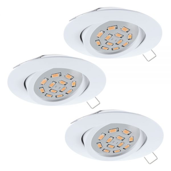 Set 3 spoturi incastrate EGLO TEDO 31683 - GU10 3X5W D80mm
