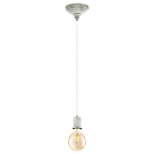 Iluminat Vintage Hl-1 E27 Weiss Gekalkt-Grau 'Yorth' Eglo 32533