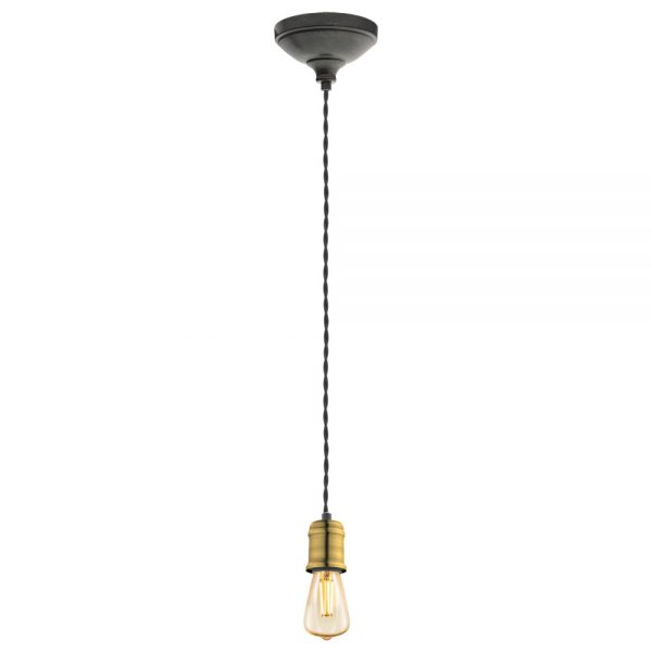 Iluminat Vintage Hl-1 E27 Schwarz-Gold-Schwarz 'Yorth' Eglo 32537