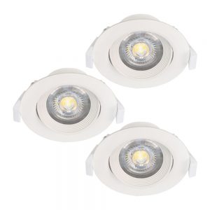 Spoturi iluminat Set 3Xeinbauspot D90 Weiss Schwenkbar Eglo 32883