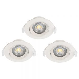 Set 3 spoturi incastrate EGLO SARTIANO 32896 - LED 3X5W 1410lm 3000K D90mm