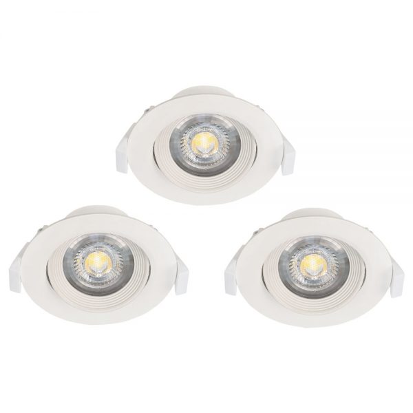 Set 3 spoturi incastrate EGLO SARTIANO 32896 - LED 3X5W 1410lm 3000K D90mm