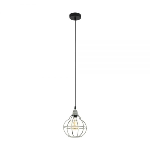 Iluminat Vintage Hl-1 E27 Silber-Antik-Schwarz 'Wraxal' Eglo 33022