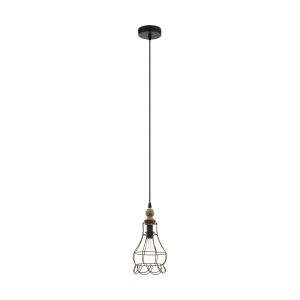 Iluminat Vintage Hl-1 E27 Braun-Natur Antik 'Bampton 1' Eglo 33042