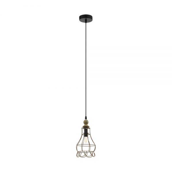 Iluminat Vintage Hl-1 E27 Braun-Natur Antik 'Bampton 1' Eglo 33042