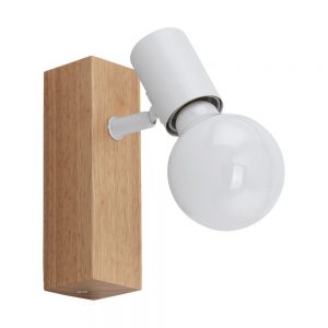Aplica vintage EGLO TOWNSHEND 3 33168 - E27 1X10W - Lemn - Alb - Maro