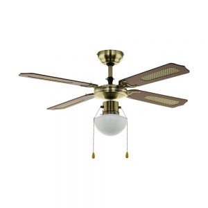 Lustra ventilator EGLO TIGGANO 35039 - E27 1X60W D1066mm - Otel - Alama Antichizata