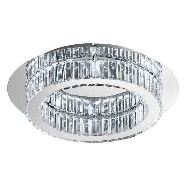Corpuri iluminat Crystal Design Plafoniera 1X20W Led D500Mm Crom-Crista Eglo 39015