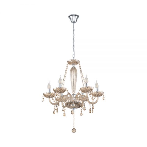 Candelabru EGLO BASILANO 39092 - E14 6X40W D720mm - Cognac