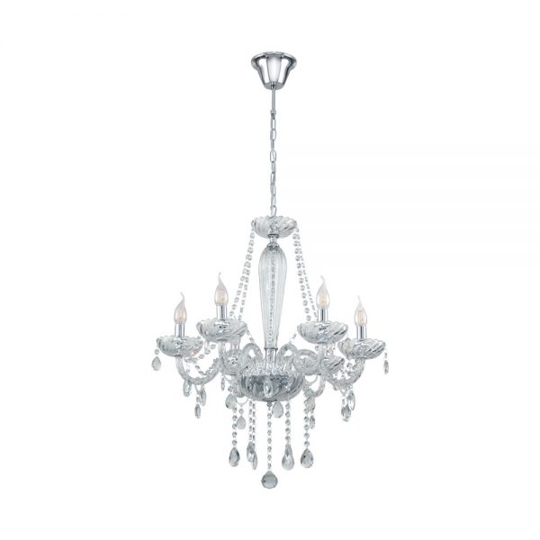 Candelabru EGLO BASILANO 1 39099 - E14 6X40W D720mm - Transparent