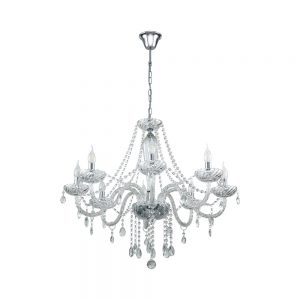 Candelabru EGLO BASILANO 1 39101 - E14 8X40W D820mm - Transparent
