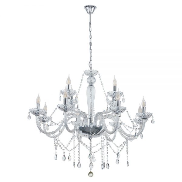 Candelabru EGLO BASILANO 1 39102 - E14 12X40W D1000mm - Transparent